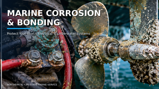 Marine corrosion and bonding system issues on electrical and underwater boat components