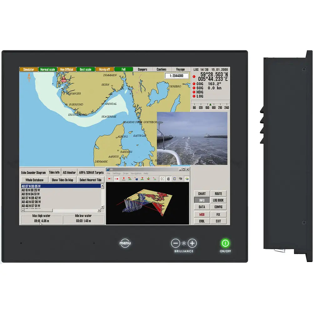 Hatteland Series X G2 15’’ HBT High Bright w/Touch [HD 15T22 MMD MA1 FHGP] - Marine Monitors