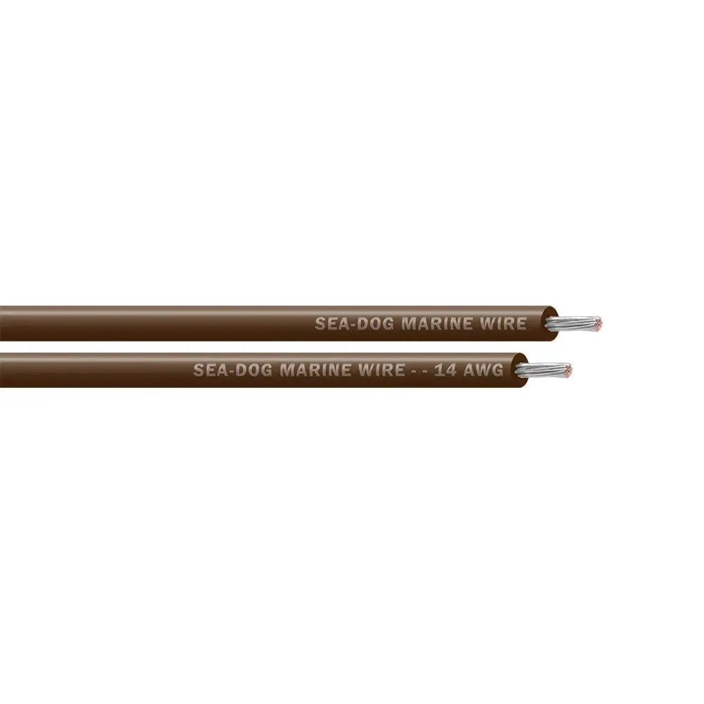1000’ Brown 14 AWG Primary Wire Sea-Dog Tinned Copper - Wire