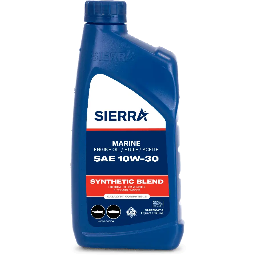 10W-30 SEMI SYNTH CAT OIL QT