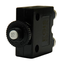 Egis 15A Push Button Panel Mount Circuit Breaker - Screw Terminals [4710-15]