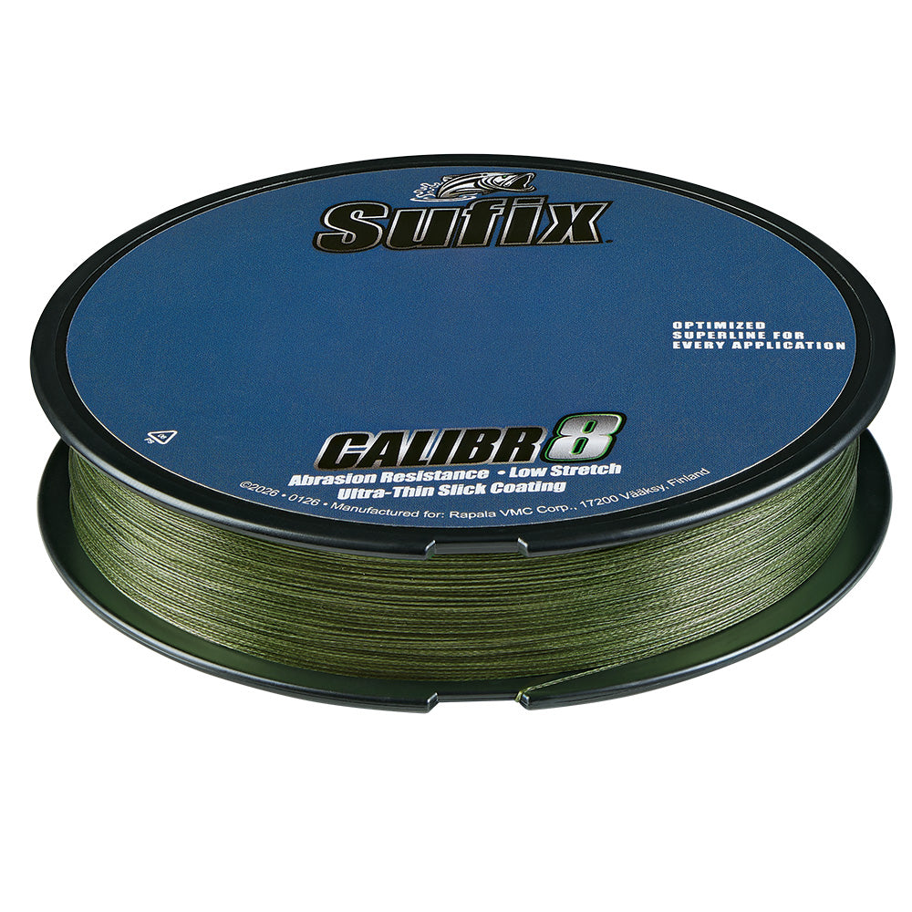 Sufix Calibr8 Braid 300yds 6lb - Low Vis Green [694-106G]