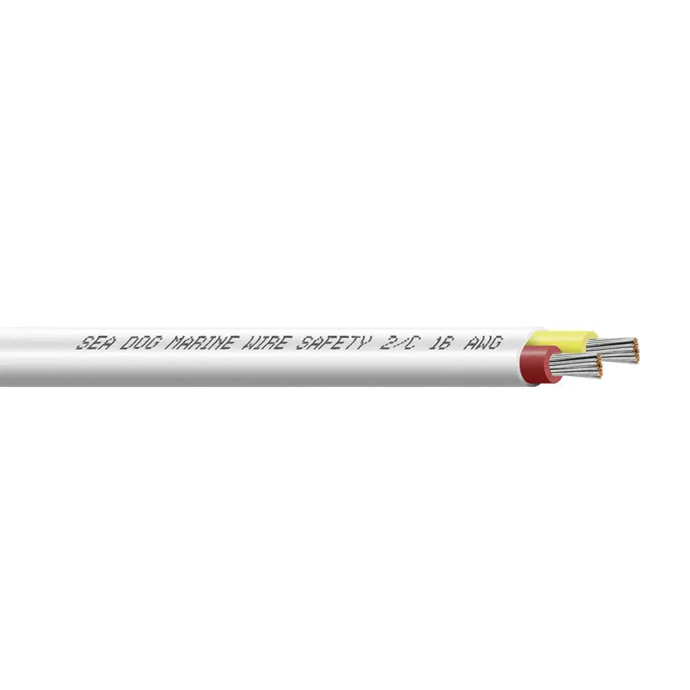 16/2 AWG Red Yellow Flat Duplex Safety Wire Sea-Dog 1000 Foot - Wire