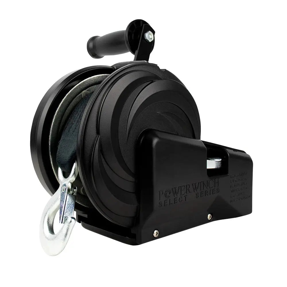 2,000lb 2 Speed 8’’ Crank Arm Carbon Black Powerwinch Select Series - Trailer Winches
