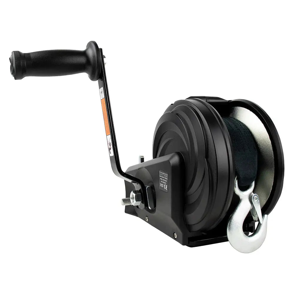 2,500lb Powerwinch Select Series 2 Speed 8’’ Crank Arm Carbon Black - Trailer Winches