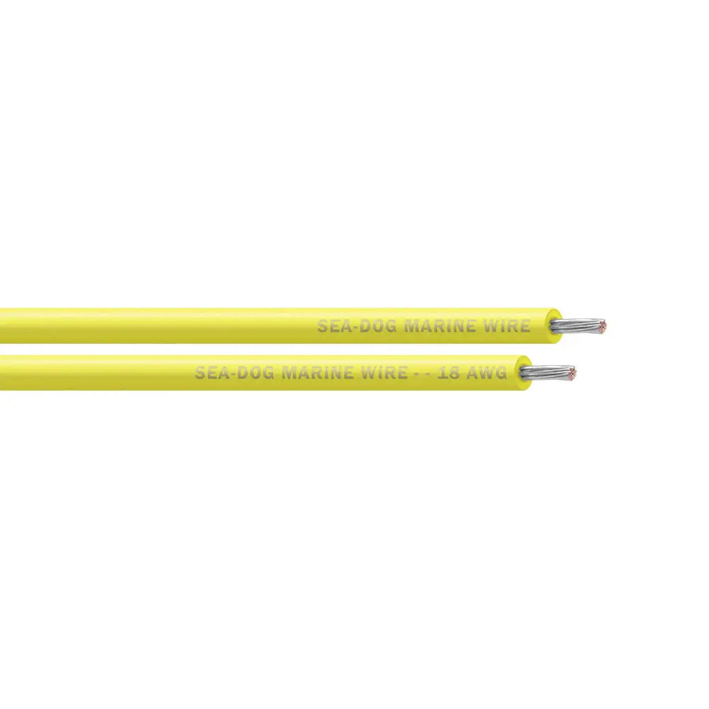 Sea-Dog 18 AWG Yellow Primary Wire - 25’ [8018030] - Wire