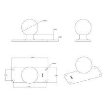 RAM Mount 2" x 5" Rectangular Base w/1.5" Ball [RAM-202U-25]