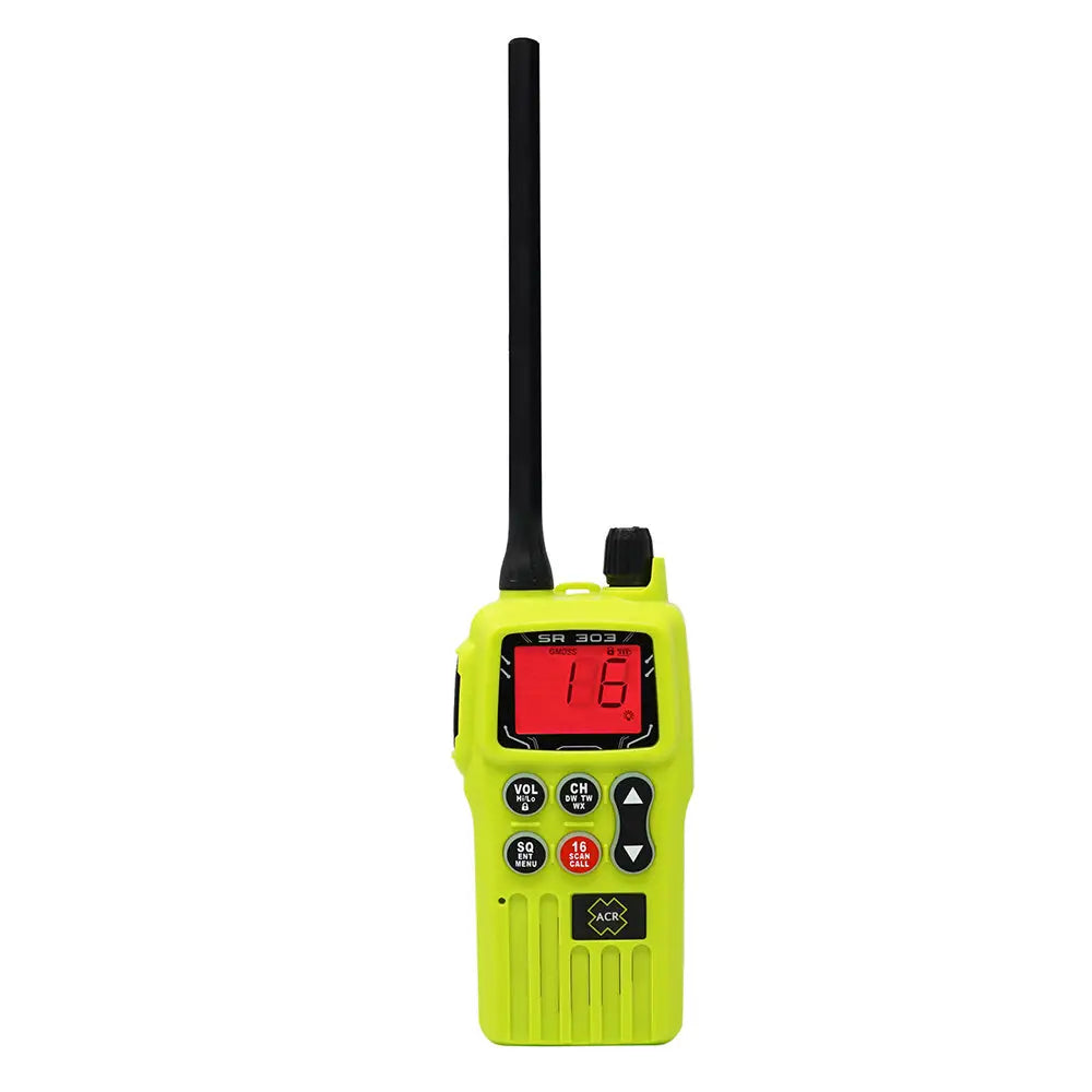 ACR SR303 Survival Radio VHF Multi-Channel GMDSS/FCC/MED w/Replaceable Lithium Ion Battery [4586] - VHF - Handheld