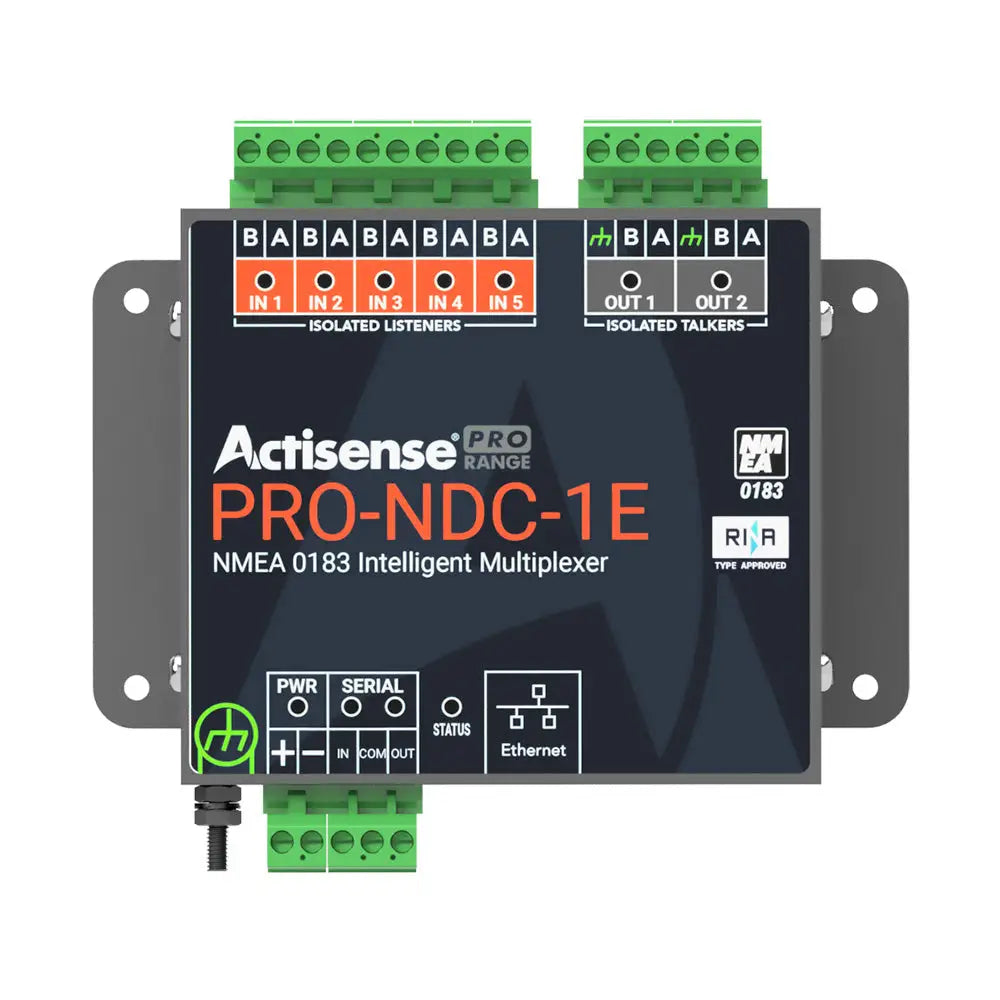 Actisense Pro NMEA 0183 Multiplexer - 5 Inputs 2 ISO-Drive Outputs Ethernet Serial Connections [PRO-NDC-1E] - NMEA