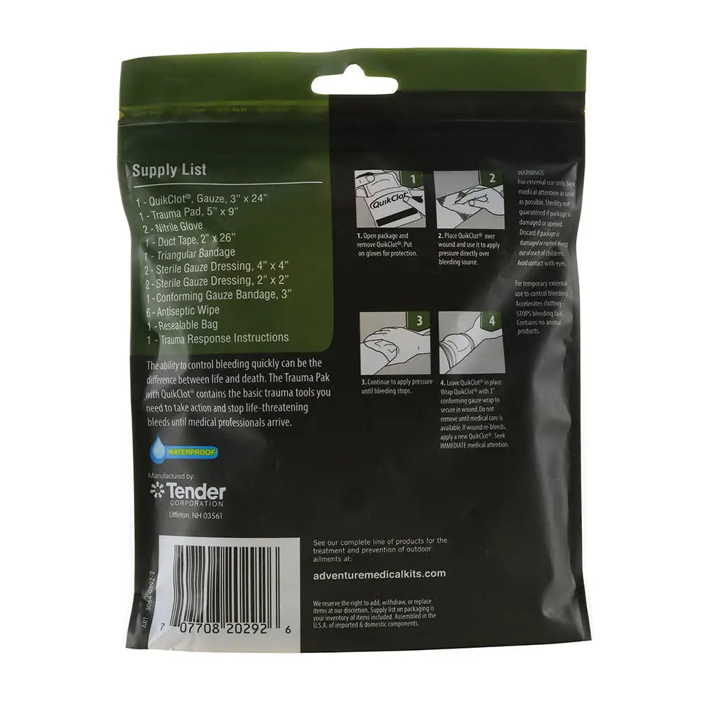 Adventure Medical Trauma Pak w/QuikClot [2064 0292] Medical Kits