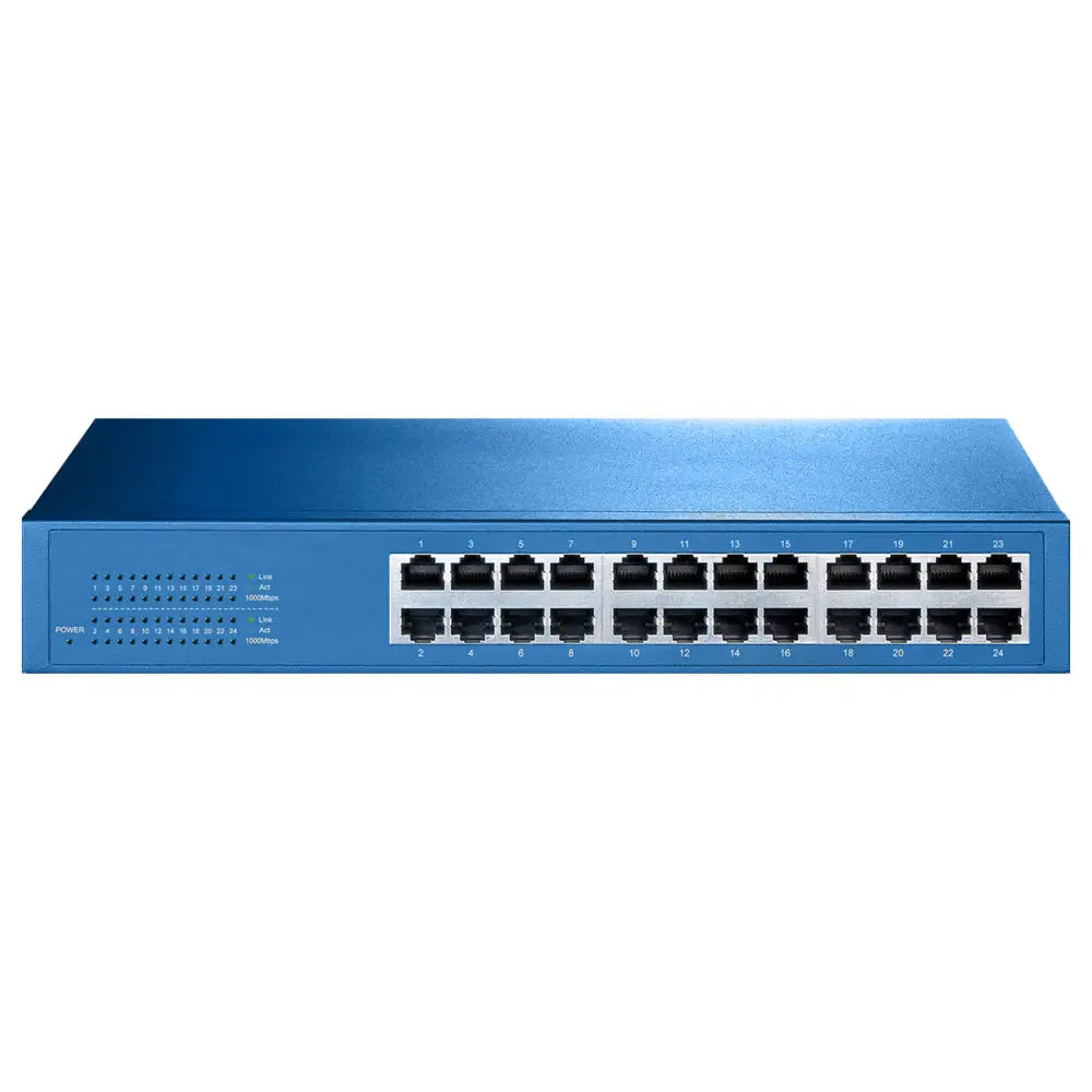 Aigean 24-Port Network Switch - Desk or Rack Mountable - 100-240VAC - 50/60Hz [NS-24] - Mobile Broadband