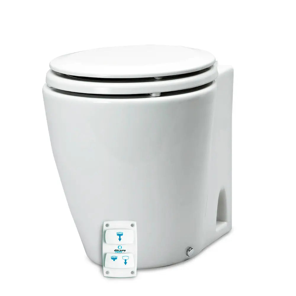 Albin Group Marine Design Marine Toilet Silent Electric - 12V [07-03-045] - Marine Sanitation