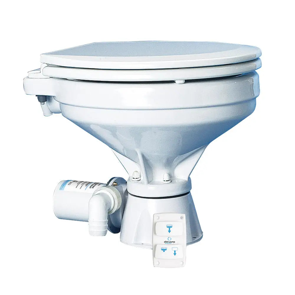 Albin Group Marine Toilet Silent Electric Comfort - 12V [07-03-012] - Marine Sanitation