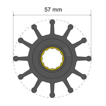 Albin Group Premium Impeller Kit 57 x 16 x 48.2mm - 12 Blade - Spline Insert [06-01-014] - Impellers