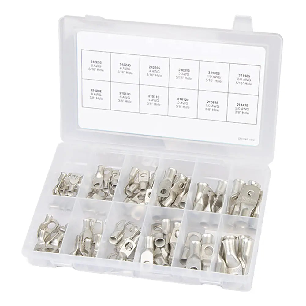 Ancor 100-Piece Tinned Copper Lug Kit [255101] - Terminals