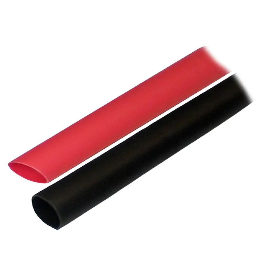 Ancor Adhesive Lined Heat Shrink Tubing (ALT) - 1/2’’ x 3’’ - 2-Pack - Black/Red [305602] - Wire Management