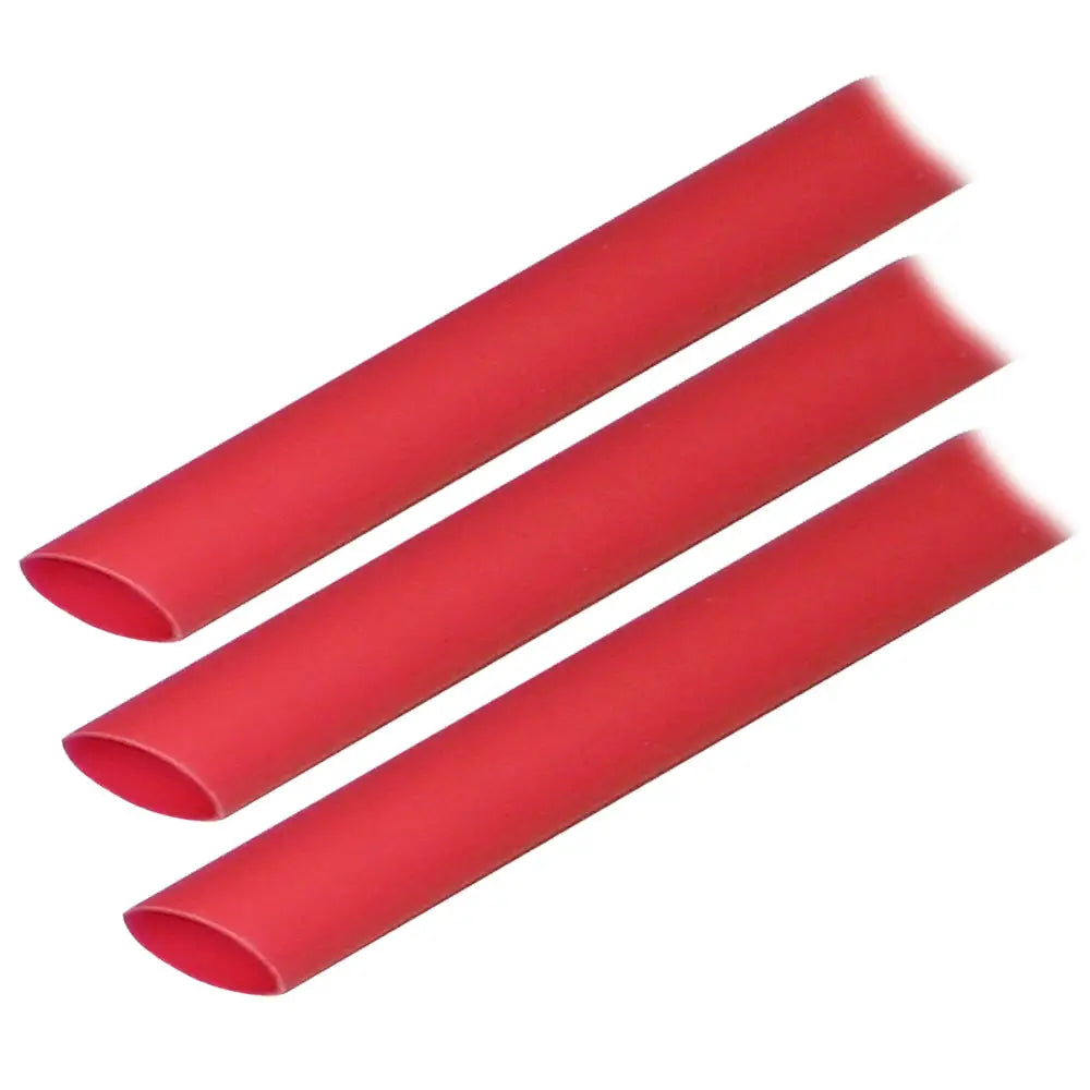Ancor Adhesive Lined Heat Shrink Tubing (ALT) - 1/2’’ x 3’’ - 3-Pack - Red [305603] - Wire Management