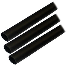 Ancor Adhesive Lined Heat Shrink Tubing (ALT) - 1/2’’ x 3’’ - 3-Pack - Black [305103] - Wire Management