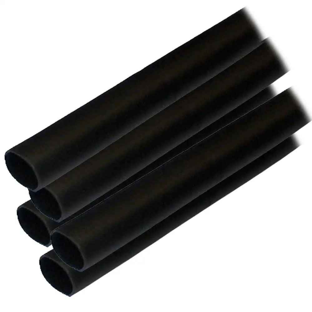 Ancor Adhesive Lined Heat Shrink Tubing (ALT) - 1/2’’ x 6’’ - 5-Pack - Black [305106] - Wire Management
