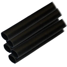 Ancor Adhesive Lined Heat Shrink Tubing (ALT) - 1/2’’ x 6’’ - 5-Pack - Black [305106] - Wire Management
