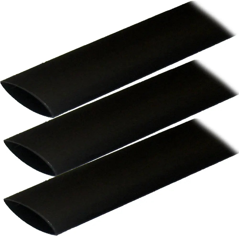Ancor Adhesive Lined Heat Shrink Tubing (ALT) - 1’’ x 3’’ - 3-Pack - Black [307103] - Wire Management