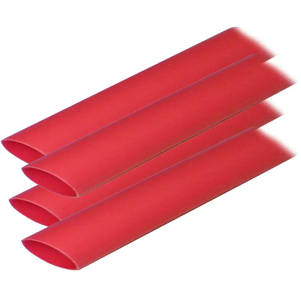 Ancor Adhesive Lined Heat Shrink Tubing (ALT) - 3/4’’ x 12’’ - 4-Pack - Red [306624] - Wire Management
