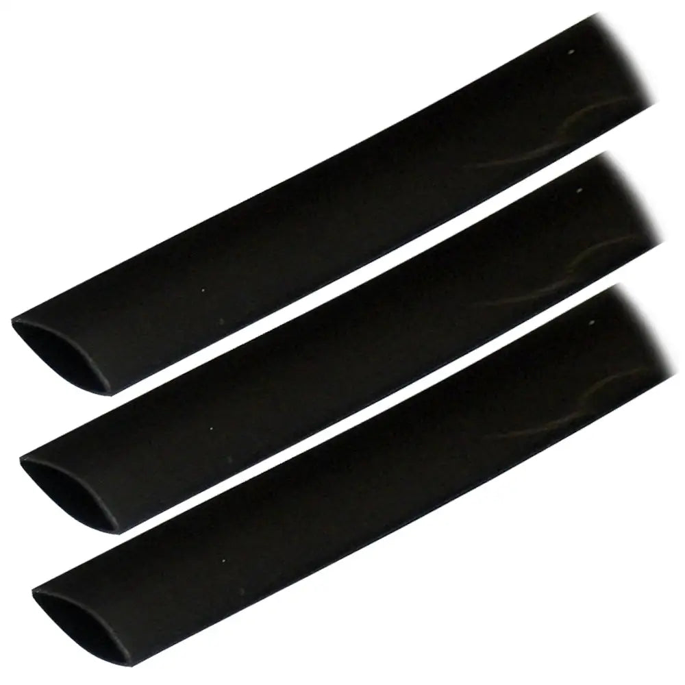 Ancor Adhesive Lined Heat Shrink Tubing (ALT) - 3/4’’ x 3’’ - 3-Pack - Black [306103] - Wire Management