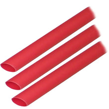 Ancor Adhesive Lined Heat Shrink Tubing (ALT) - 3/8’’ x 3’’ - 3-Pack - Red [304603] - Wire Management