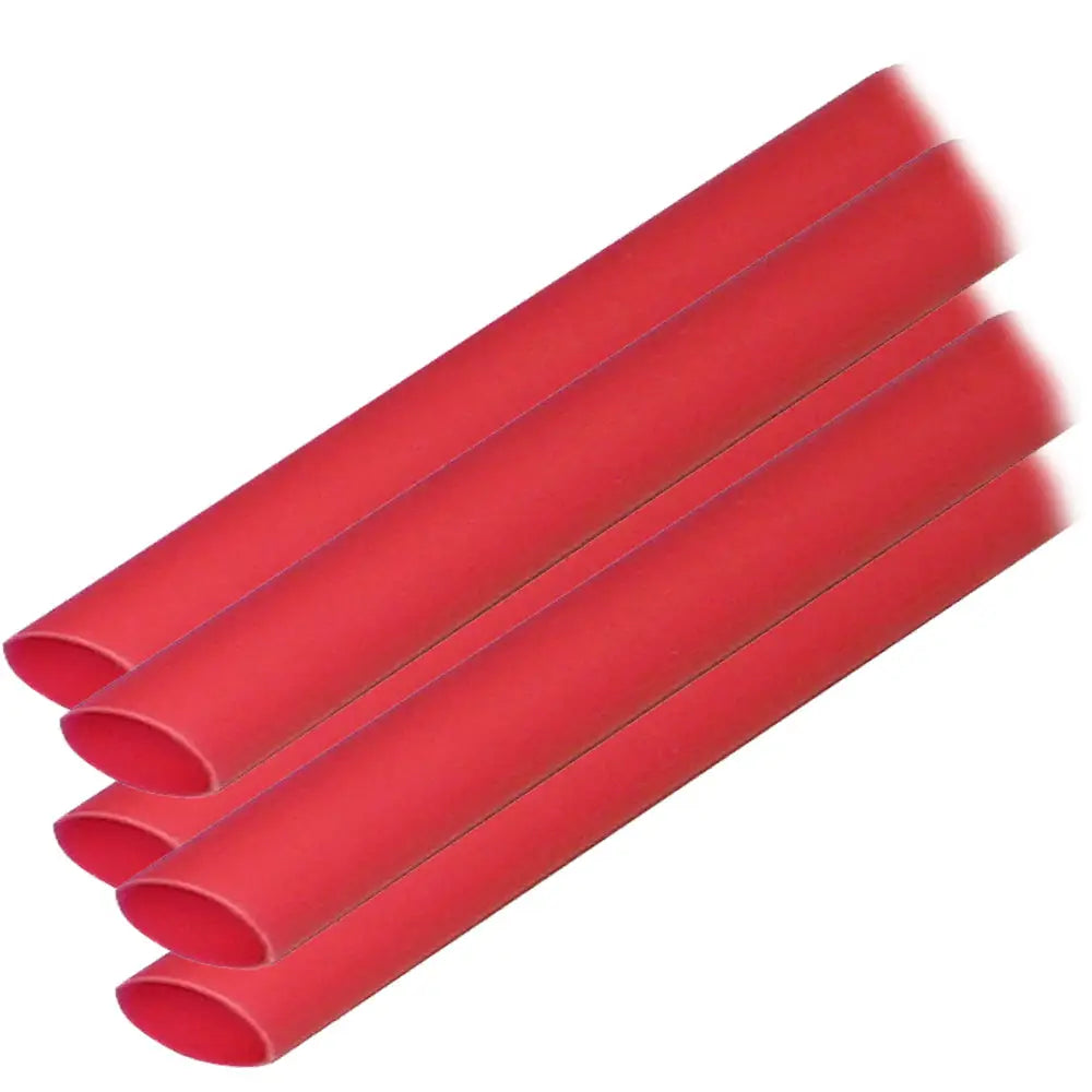 Ancor Adhesive Lined Heat Shrink Tubing (ALT) - 3/8’’ x 6’’ - 5-Pack - Red [304606] - Wire Management