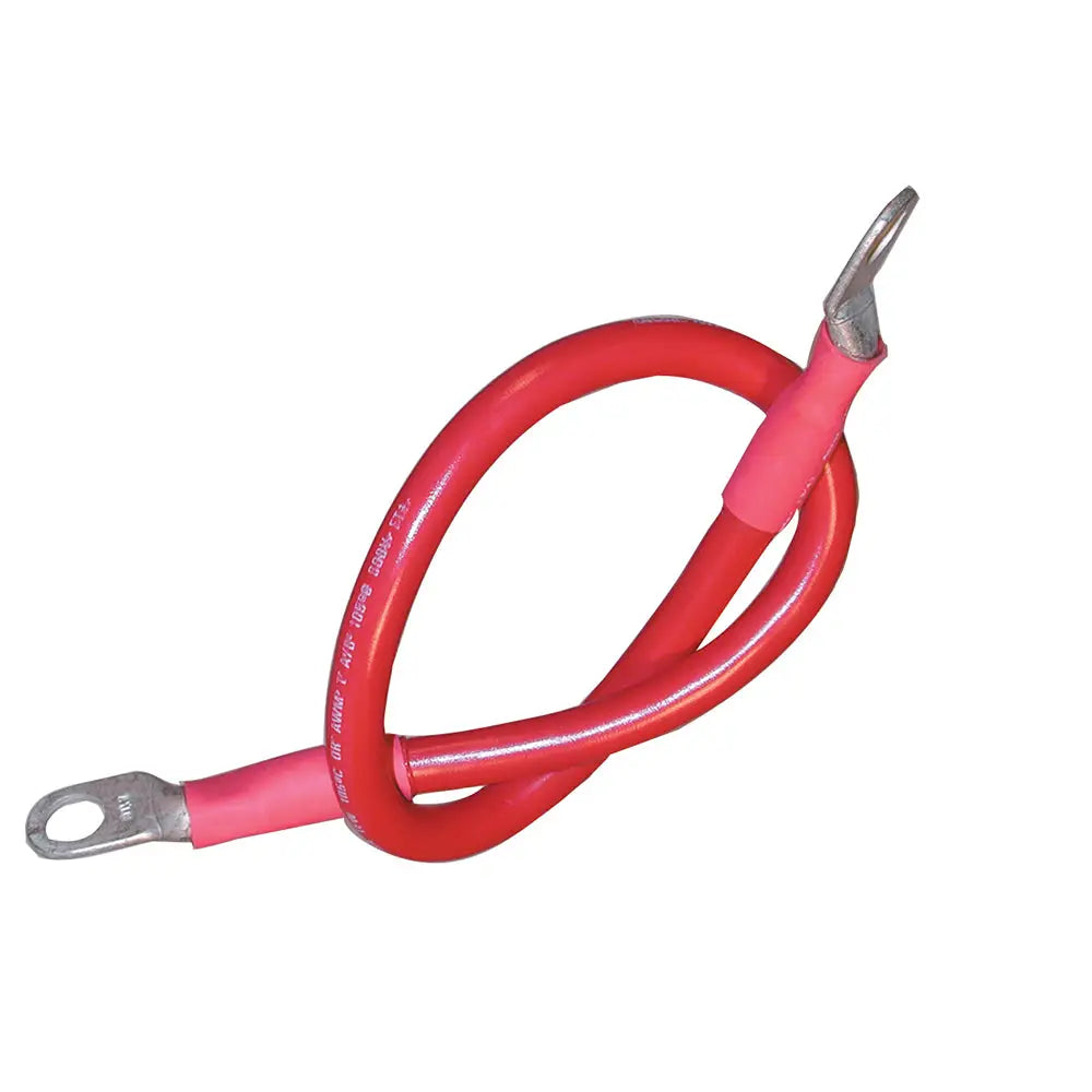 Ancor Battery Cable Assembly 4 AWG (21mm) Wire 3/8’’ (9.5mm) Stud Red - 18’’ (45.7cm) [189131] - Wire