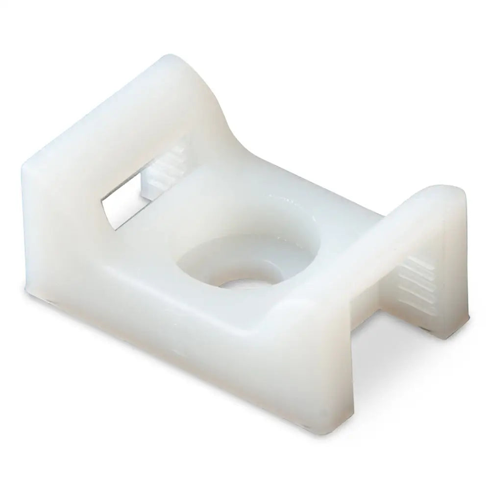Ancor Cable Tie Mount - Natural - #8 Screw - 100 Pieces Per Bag [199232] - Wire Management