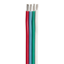 Ancor Flat Ribbon Bonded RGB Cable 16/4 AWG - Red Light Blue Green White - 100 [160110] - Wire