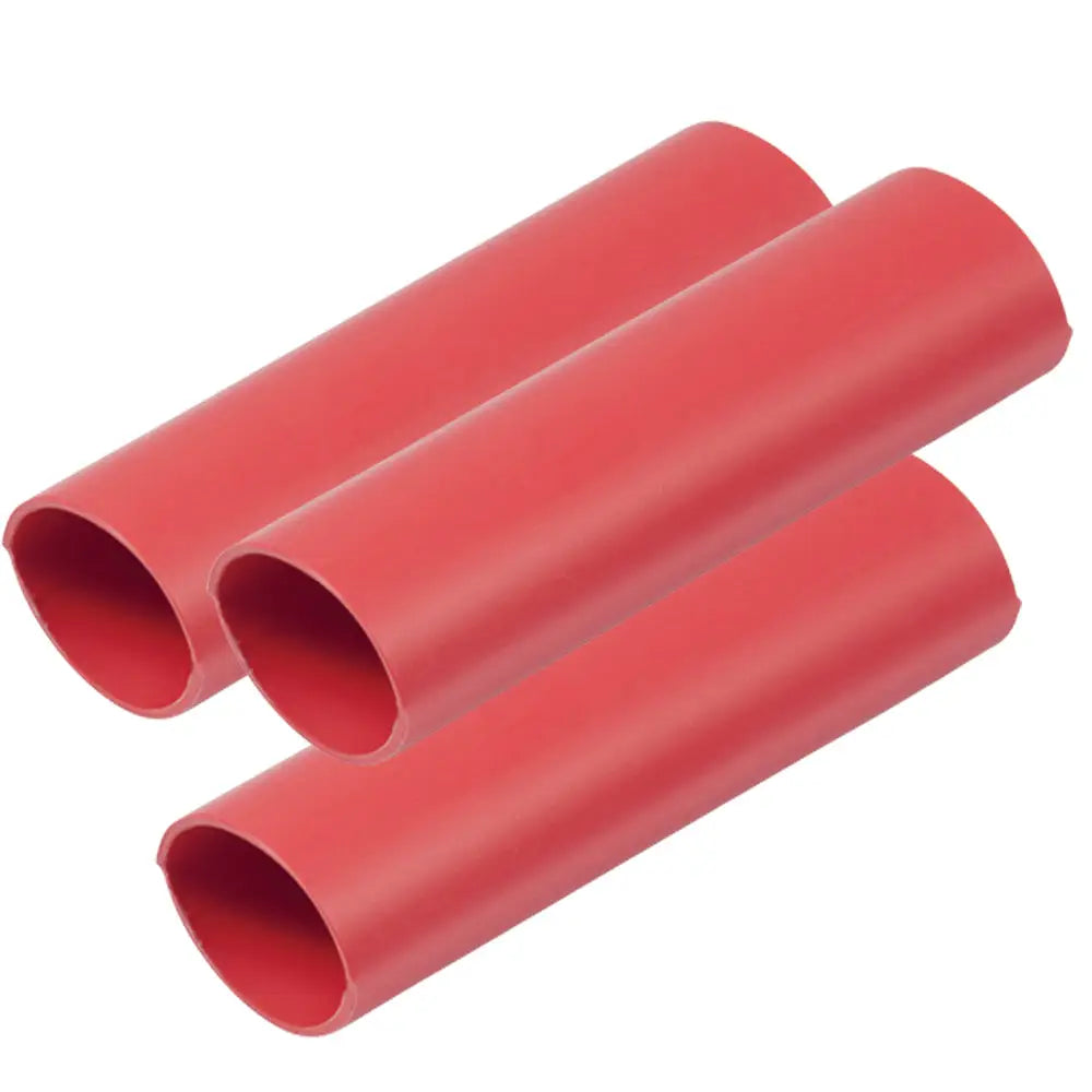 Ancor Heavy Wall Heat Shrink Tubing - 3/4’’ x 3’’ - 3-Pack - Red [326603] - Wire Management