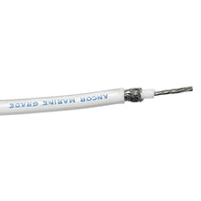 Ancor RG-213 White Tinned Coaxial Cable - 100’ [151710] - Wire