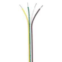 Ancor Ribbon Bonded Cable - 16/4 AWG - Brown/Green/White/Yellow - Flat - 100’ [154510] - Wire