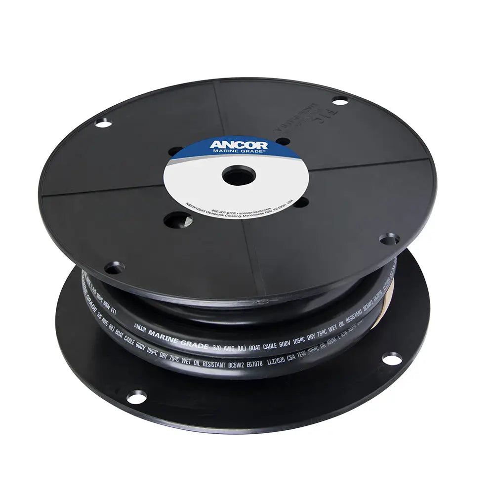 Ancor Tinned Copper Battery Cable 3/0 AWG (81mm2) - Black - 50 [118005] - Wire