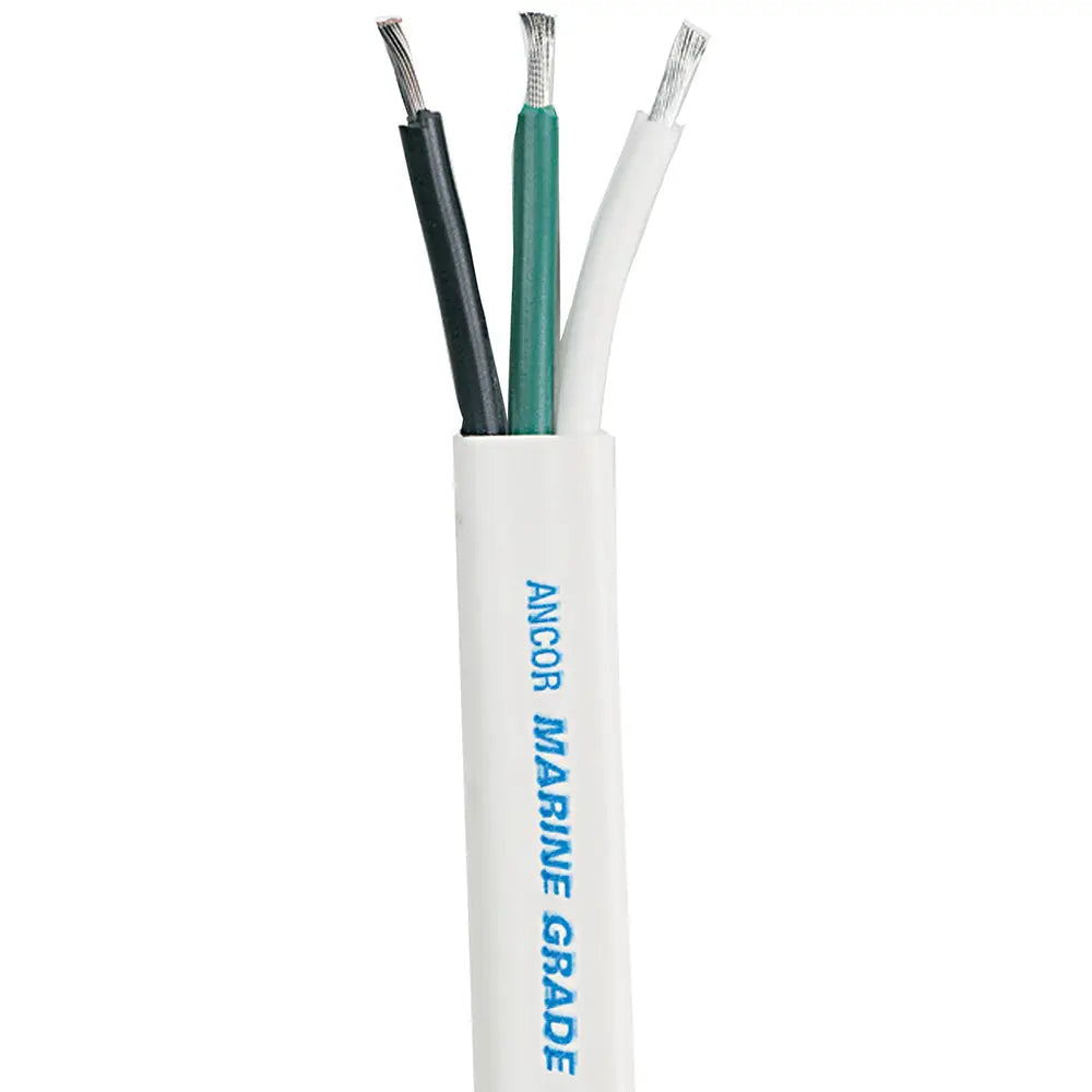 Ancor White Triplex Cable - 14/3 AWG - 500 [131550] - Wire