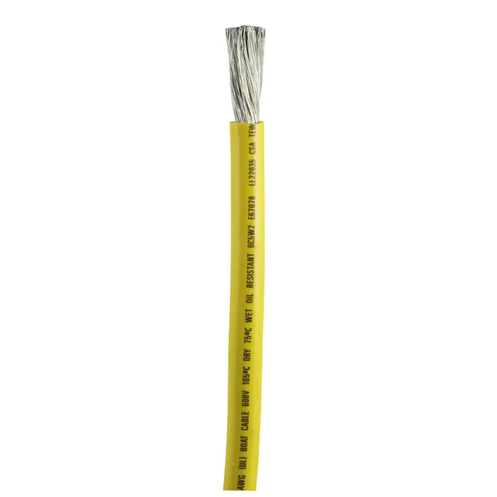 Ancor Yellow 1/0 AWG Battery Cable - Sold By The Foot [1169-FT] - Wire