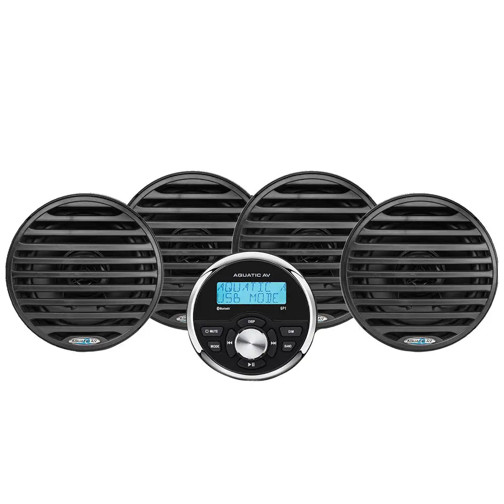 Aquatic AV Economy Gauge Stereo/Speakers Kit - Black [EG100] - Speakers