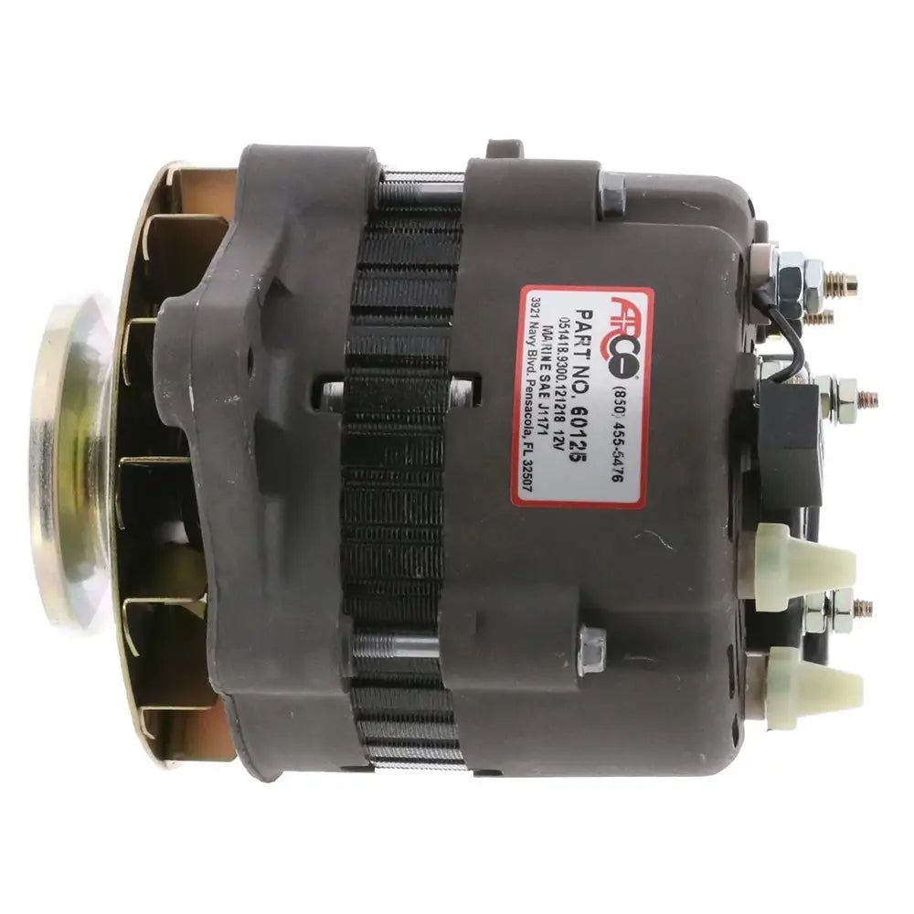 ARCO Marine Premium Replacement Inboard Alternator w/Single Groove Pulley - 12V 55A [60125] - Alternators