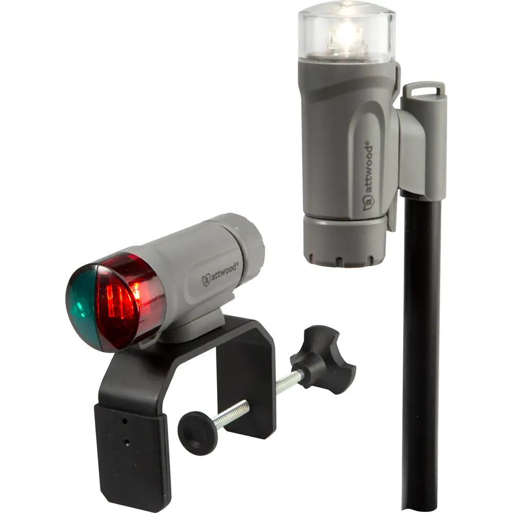 Attwood Clamp-On Portable LED Light Kit - Marine Gray [14190-7] - Navigation Lights