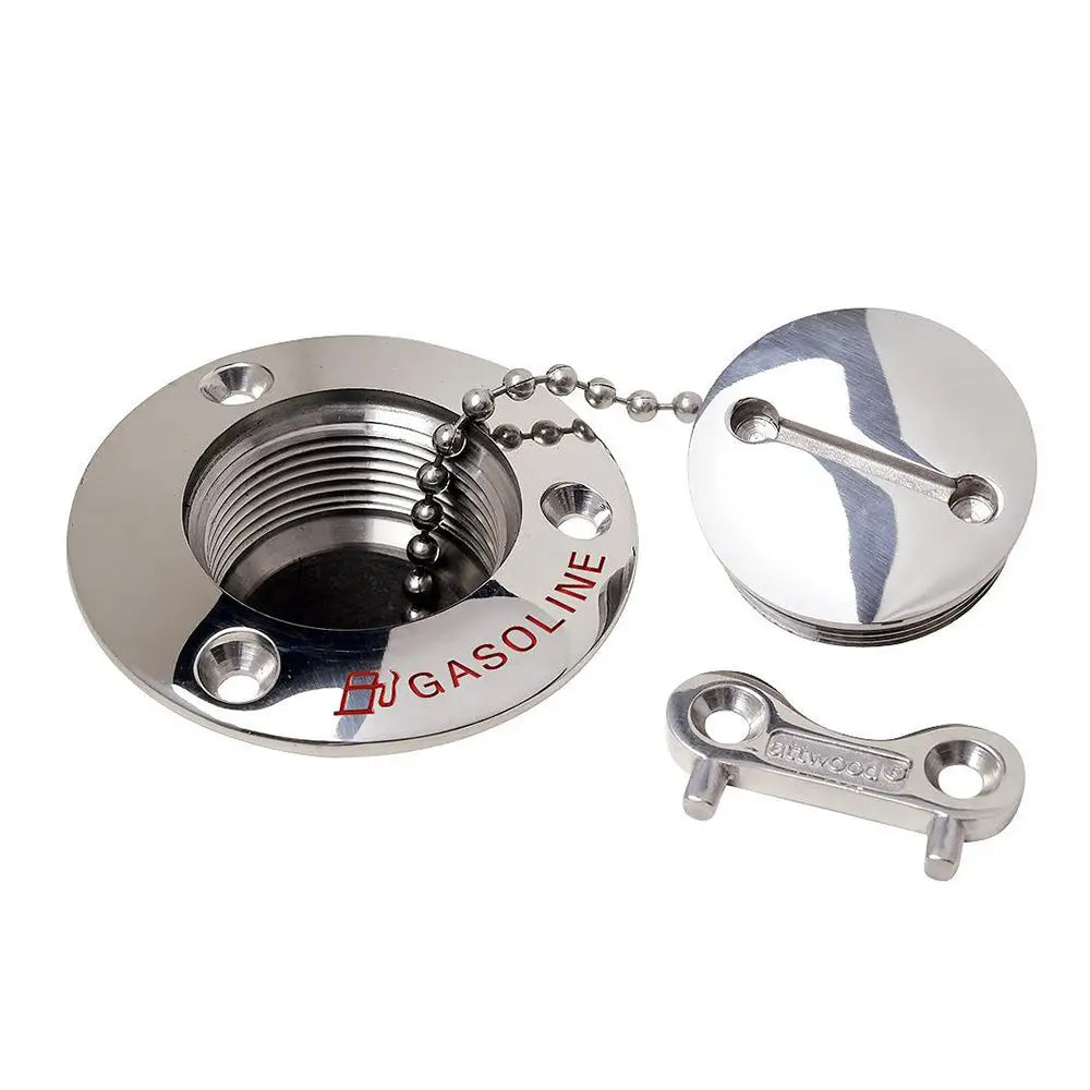Attwood Gasoline Deck Fill - 1-1/2’’ Stainless Steel Alloy [66406-5] - Deck Fills
