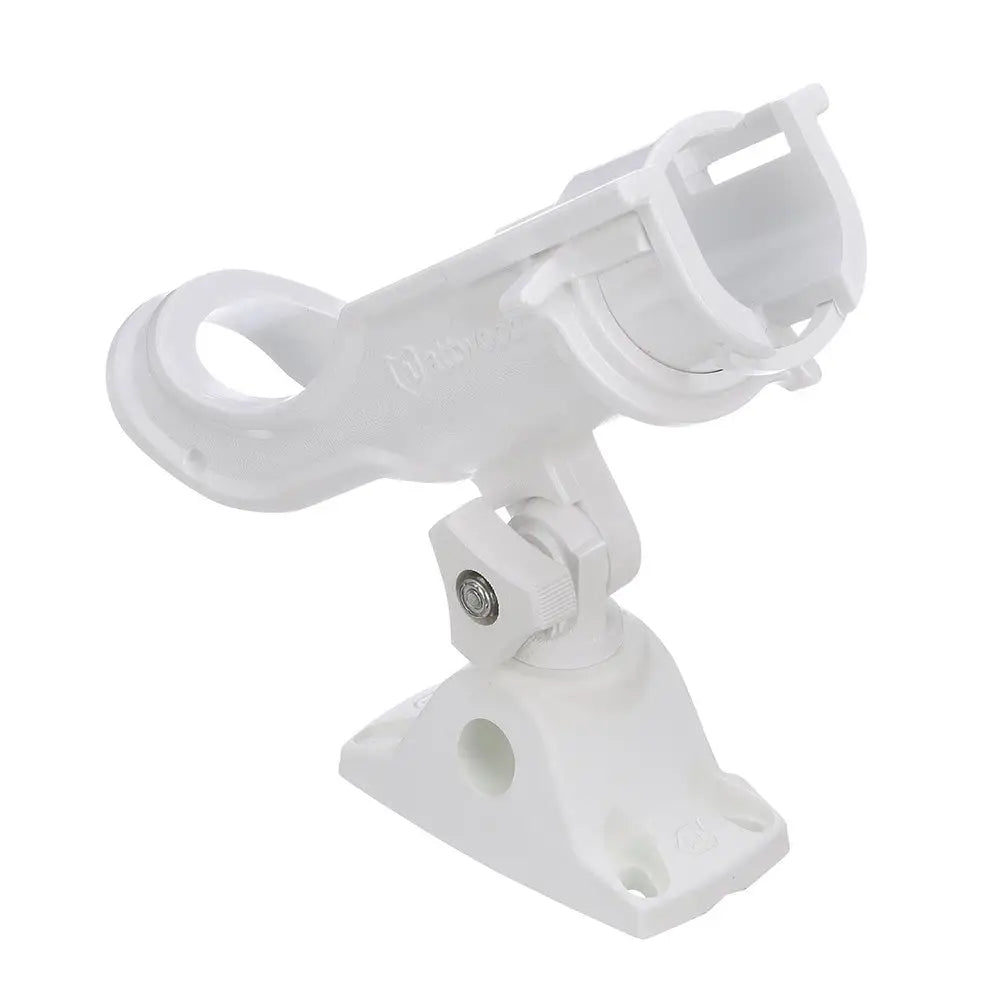 Attwood Heavy-Duty Adjustable Rod Holder w/Combo Mount - White [5009W4] - Rod Holders