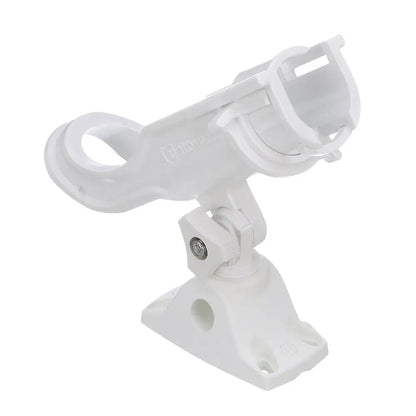 Attwood Heavy-Duty Adjustable Rod Holder w/Combo Mount - White [5009W4] - Rod Holders