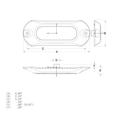 Attwood Light Armor Underwater LED Light - 12 LEDs - Blue [65UW12B-7] - Underwater Lighting