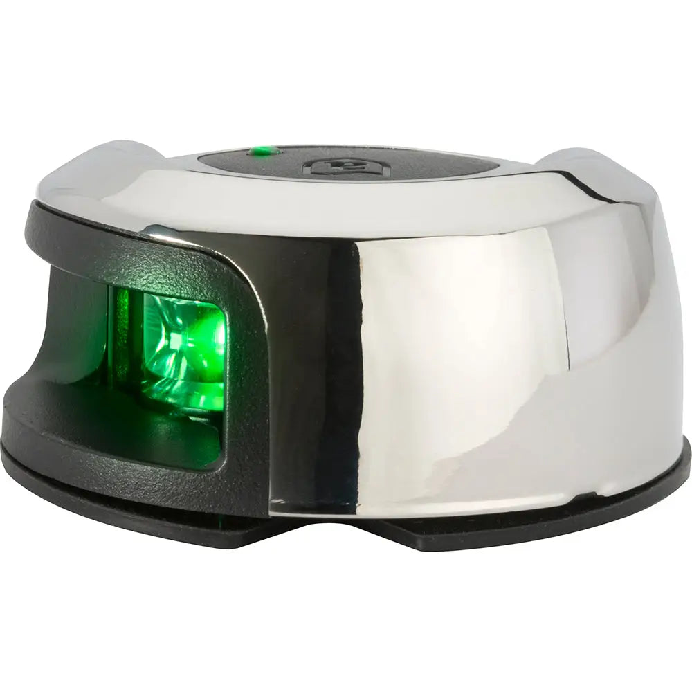 Attwood LightArmor Deck Mount Navigation Light - Stainless Steel - Starboard (green) - 2NM [NV2012SSG-7] - Navigation