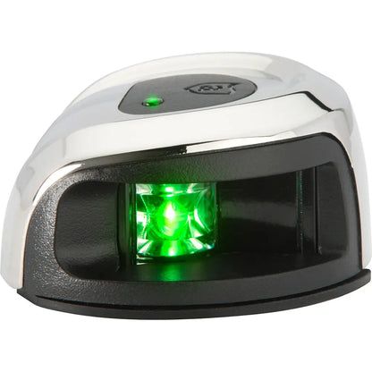 Attwood LightArmor Deck Mount Navigation Light - Stainless Steel - Starboard (green) - 2NM [NV2012SSG-7] - Navigation