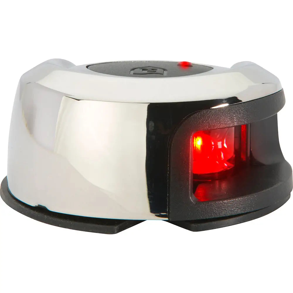 Attwood LightArmor Deck Mount Navigation Light - Stainless Steel - Port (red) - 2NM [NV2012SSR-7] - Navigation Lights