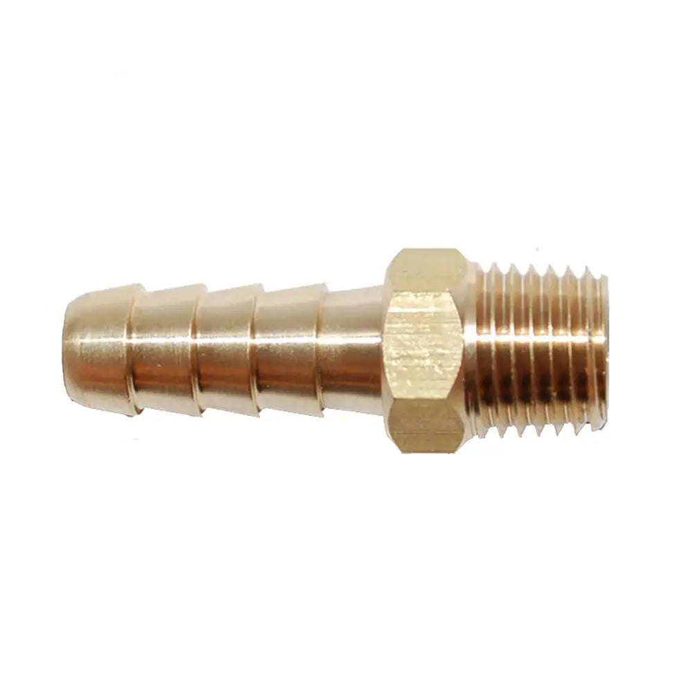 Attwood Universal Brass Fuel Hose Fitting - 1/4’’ NPT x 5/16’’ Barb [88FBM101-6] - Fuel Hose & Fittings