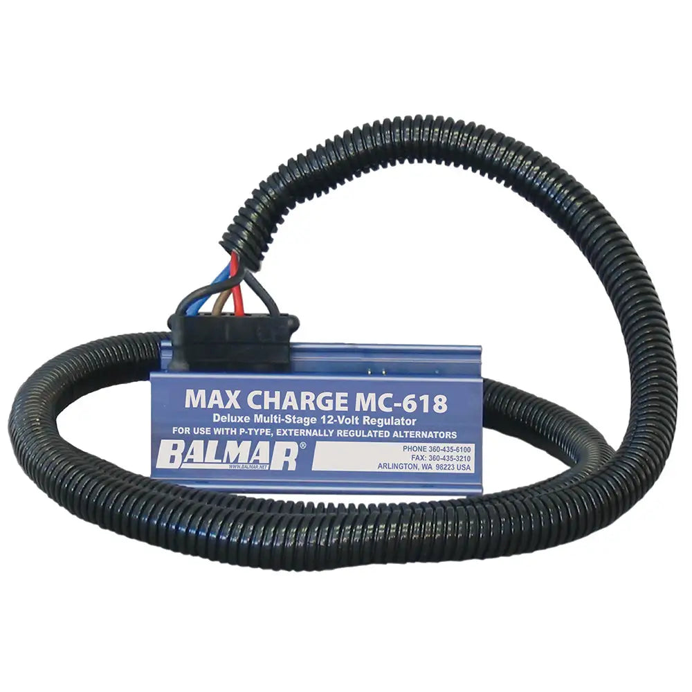 Balmar Max Charge MC-618 Multi-Stage Regulator w/ 54’’ Harness - 12V [MC-618-H] - Alternators